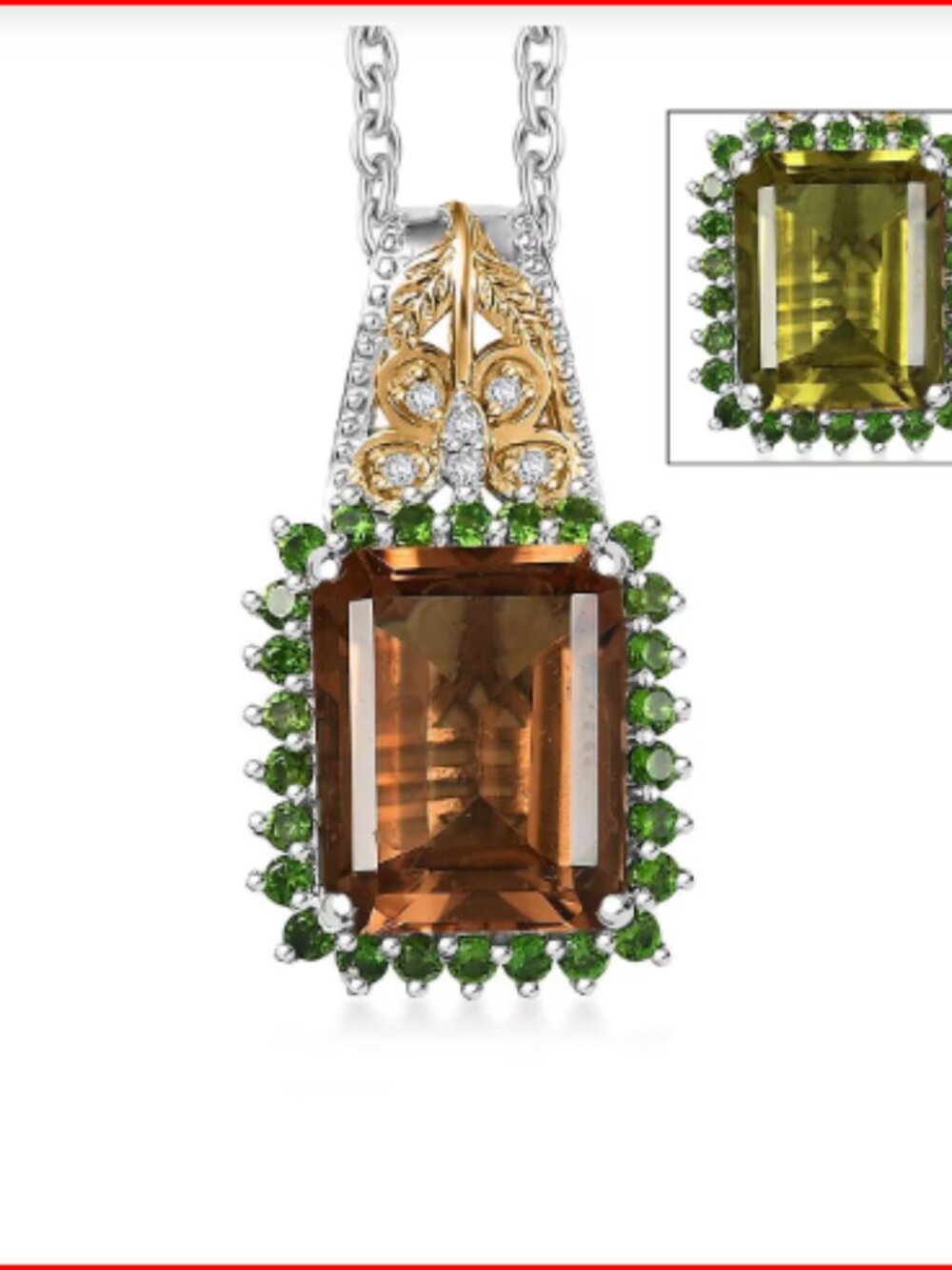 Autumn Alexite, Multi Gemstone Pendant